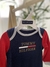 Macacão Botão Azul e Vermelho com Pezinho | Tommy Hilfiger - comprar online