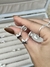 Argolla Butterfly Negra Cubic