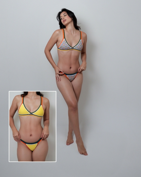 Biquini Jatiúca - artesanal dupla face padrão - comprar online