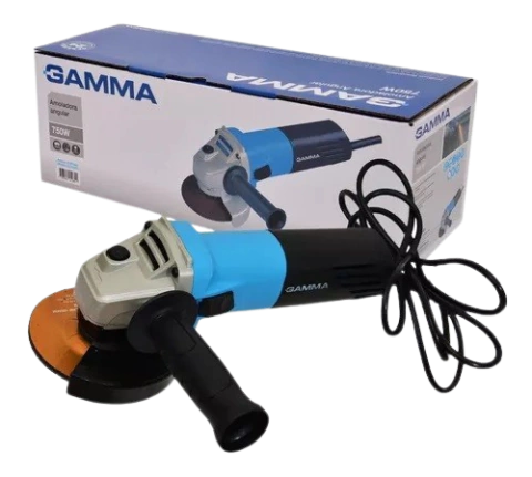 Amoladora Angular GAMMA 750 W - G1910ar De 50 hz Celeste 220 V