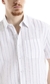 Camisa linho Ellus listrada com bolso