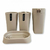 SET DE BAÑO PVC 4 PIEZAS BEIGE