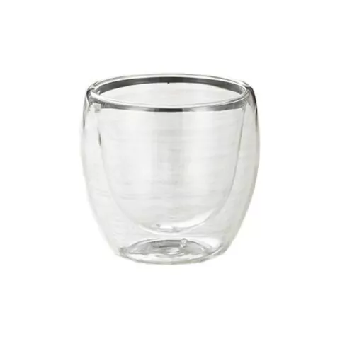 TAZA DOBLE VIDRIO PARA CAFE 150CC 6.5X8CM - SET X 2