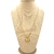 Conjunto trevo banhado a ouro - comprar online