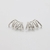 Brinco Ear Cuff Camila banhado a ródio branco
