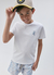 CAMISETA INFANTIL MALHA 100 % ALGODÃO COM DETALHES NAS COSTAS
