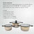 JUEGO DE CACEROLAS APILABLES PRACTICOOK MODELO STACKONE70 - Novedades A&C