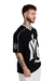 Camiseta Jersey Oversized - ML Preto - Dexwear