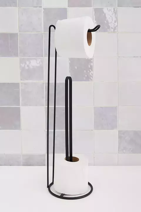 Porta Rollo Papel Higiénico Negro