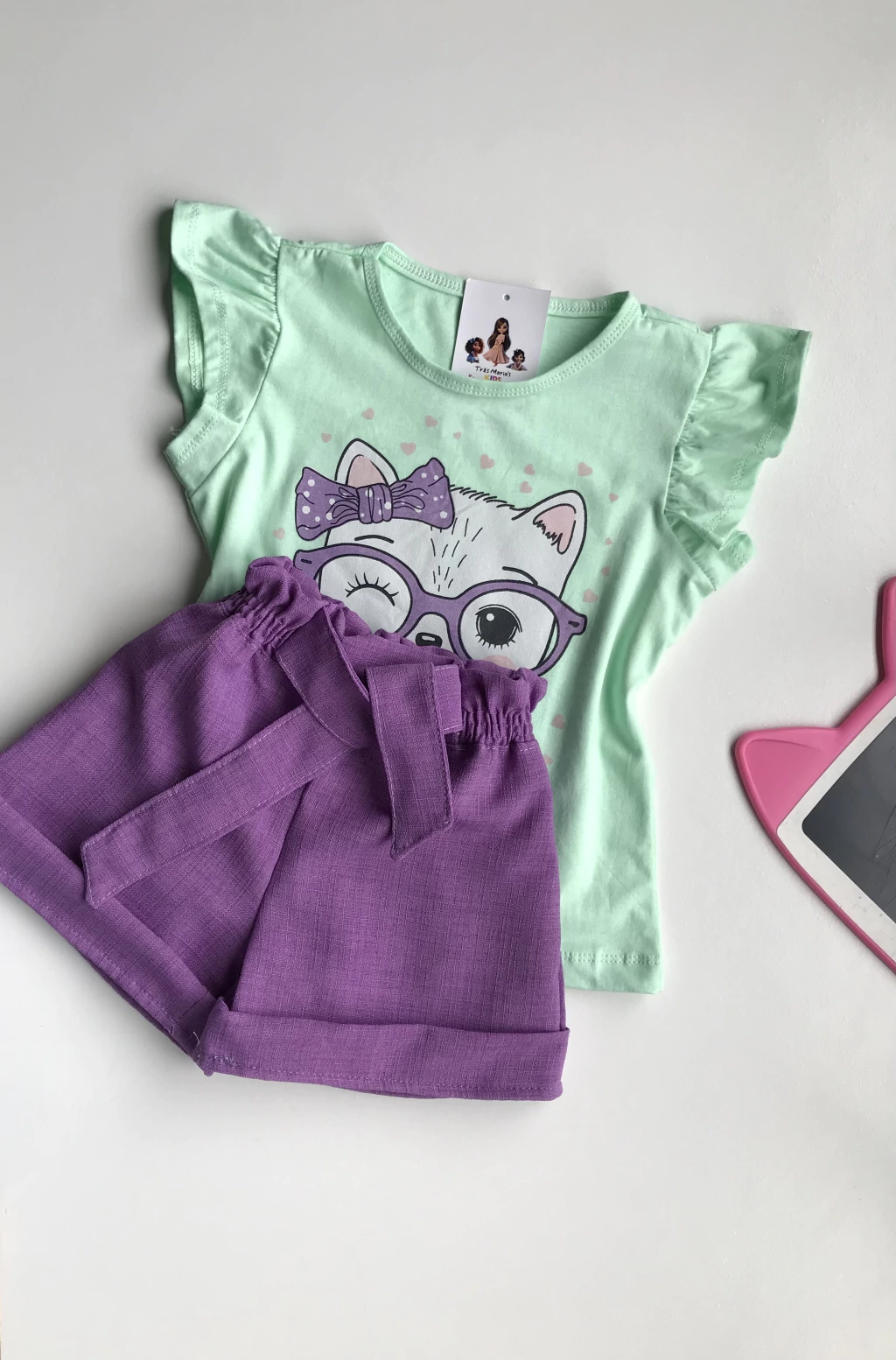 Conjunto Gatinha • Laço