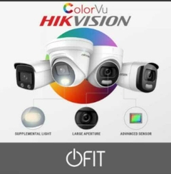 Kit Seguridad Hikvision Dvr + 8 Cámaras Visión Color 24hrs Color Blanco - Oneluxeventas