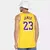 Camisa regata masculina do Los Angeles Lakers, modelo LeBron James nº 23, nas cores amarelo e roxo.