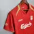 Camisa retrô do Liverpool I Home 2005/06, na cor vermelha, com detalhes em dourado e logotipo da Carlsberg. - GERRARD