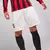 Calção Shorts AC Milan 2025 Edição Especial Aniversário 125 anos - Branco - JSMARTLOJA ESPORTES 