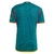 Camisa verde LA Galaxy 2023/24 Away II com detalhes coloridos e logotipo da Herbalife Nutrition