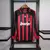Camisa Milan 2006/07 - Retrô Manga Longa - Masculino - Vermelha e Preta - JSMARTLOJA ESPORTES 