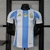Camisa Argentina 2024-25 Patch Campeão Copa Do Mundo - Jogador Masculina - Azul Branca na internet