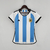 Camisa Argentina 22/23 Feminina Adidas Torcedor - Azul+Branco - comprar online