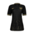 Camisa feminina Botafogo II 2024 na cor preta, com detalhes em dourado e logotipo do time