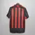 Camisa retrô do Milan 06/07, com listras vermelhas e pretas, logotipo da Adidas e patrocinador Bwin. - KAKA - SHEVSHENKO - PIRLO - GATTUSO - CAFU - DIDA- NESTA - RONALDO - RONALDINHO - SEEDORF -MALDINI