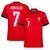 CAMISA PORTUGAL CRISTIANO RONALDO HOME 2024/25 - TORCEDOR NIKE MASCULINA - VERMELHA