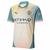 Camisa masculina do Manchester City IV 24/25, modelo torcedor da Puma, com cores azul e rosa e logo do time.