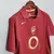 Camisa retrô masculina do Arsenal na cor vinho, modelo Highbury 05/06, com logotipo e detalhes em dourado. HENRY- PIRES- LJUMBERG - GILBERTO SILVA - 