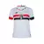 Camisa feminina branca do São Paulo, modelo 24/25 da New Balance, com detalhes em vermelho e preto.Camisa São Paulo I 24-25 - Torcedor New Balance Feminina - Branca