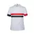 Camisa feminina branca do São Paulo, modelo 24/25 da New Balance, com detalhes em vermelho e preto.Camisa São Paulo I 24-25 - Torcedor New Balance Feminina - Branca