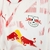 Camisa branca do RB Leipzig 24/25 com detalhes em vermelho e logotipo da Puma.