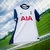 Camisa do Tottenham Hotspur para torcedores, modelo home 24/25, na cor branca com detalhes em azul e logo da Adidas.