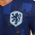 Camisa azul da seleção da Holanda para torcedores, modelo Away II 2024/25 da Nike, com detalhes em laranja e escudo da equipe.