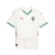 Camisa de futebol branca da seleção de Marrocos, modelo Away 2024/25 da Puma, com detalhes em verde e vermelho e logo da Puma.