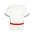 Camisa de futebol branca da seleção de Marrocos, modelo Away 2024/25 da Puma, com detalhes em verde e vermelho e logo da Puma.