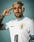 Camisa branca do Uruguai II Away 2024/25, modelo masculino da Nike, com detalhes em azul e escudo da seleção. ARRASCAETA - DE LA CRUZ