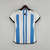 Camisa Argentina 22/23 Feminina Adidas Torcedor - Azul+Branco - comprar online