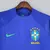 Camisa Brasil II Away 2022/23 da Nike, na cor azul, com detalhes em verde e estampa de leopardo nas mangas.