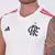 Regata branca do Flamengo II 2024 com detalhes em vermelho e logo da Adidas. - camiseta branca arrascaeta - de la cruz - pedro - gabigol 