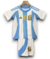 Kit Infantil Argentina 2024/25 - Patch Copa do Mundo - Azul e Branca - comprar online