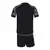 "Kit Infantil Atlético Mineiro III 24/25 Adidas preto com detalhes em cinza, composto por camisa e shorts, ideal para crianças torcedoras do Galo. Uniforme atualizado da temporada 2024/2025, com design moderno e confortável, disponível na Jsmartloja Espor