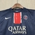 Kit infantil do Paris Saint-Germain (PSG) com camisa azul e shorts, modelo 24/25 da Nike.