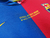 Camisa retrô do Barcelona 2009, modelo masculino da Nike, com as cores azul e vermelha, estampada com o logo da Unicef e do clube.BARCELONA DE 2008-2009 - MESSI - HENRY - DANIEL ALVES - VALDEZ - PUYOL - 