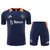 Kit Treino Manchester United Adidas 24/25 Camisa e Short Azul Marinho - comprar online