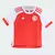 Kit Infantil Internacional 2024/25 - Vermelho - JSMARTLOJA ESPORTES 