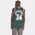 Homem usando a regata NBA Nike Milwaukee Bucks Antetokounmpo Nº 34 Dri-Fit Masculina na cor verde