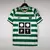 Camisa de futebol Cristiano Ronaldo 28 - retrô do Sporting Lisboa 2003-04 - Branca e Verde - loja online