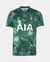 Camisa de futebol verde do Tottenham Hotspur, modelo III para a temporada 24/25, com estampa moderna e logo do time.