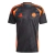 Camisa masculina da seleção da Colômbia, modelo away II 2024/25, com detalhes em laranja sobre fundo preto.
camisa james rodriguez