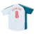 Camisa branca do Liverpool II Away 2006/07 da Adidas, com detalhes em azul e logo da Carlsberg. - GERRARD