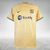Camisa dourada do Barcelona, modelo away 22/23, da Nike, para torcedores masculinos, com logo da equipe e da Spotify.